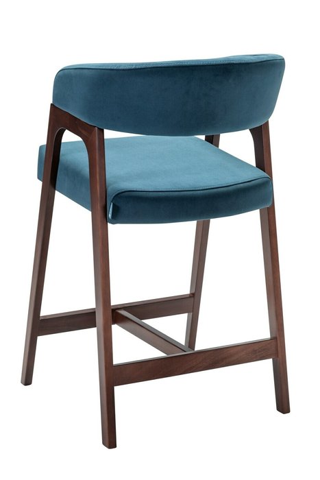 Полубарный стул Baxter синего цвета - лучшие Барные стулья в INMYROOM