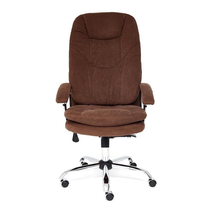 Кресло офисное Softy Lux коричневого цвета - купить Офисные кресла по цене 20426.0