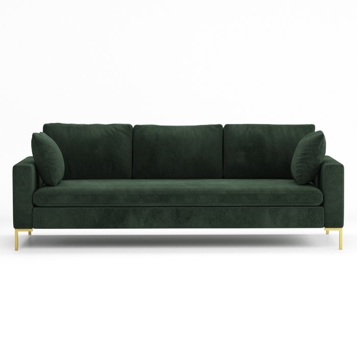 Диван-кровать Kona темно-зеленого цвета - купить Прямые диваны по цене 110500.0