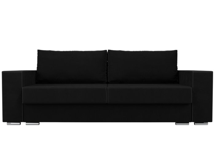 Прямой диван-кровать Исланд черного цвета - купить Прямые диваны по цене 49999.0