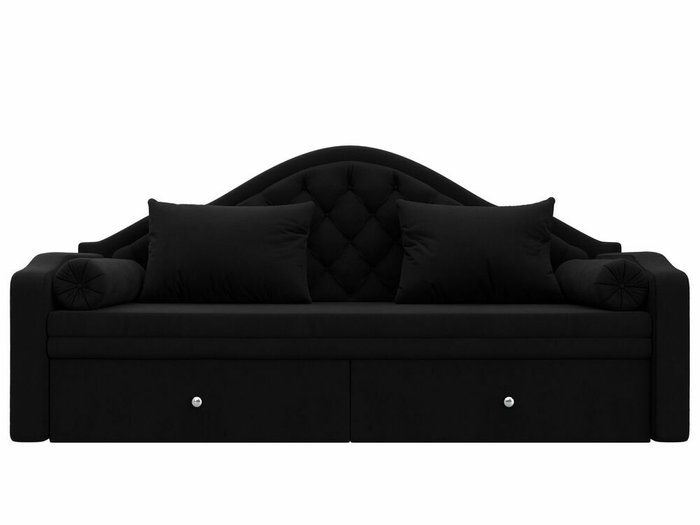 Диван-кровать Сойер черного цвета - купить Прямые диваны по цене 49999.0