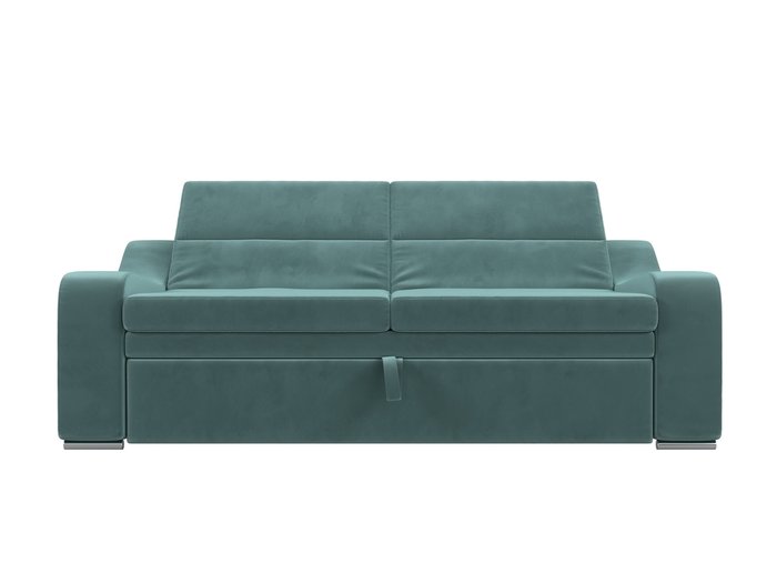 Прямой диван-кровать Медиус бирюзового цвета - купить Прямые диваны по цене 47999.0