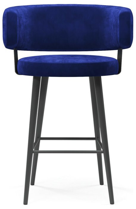 Стул барный Naomi синего цвета - купить Барные стулья по цене 21400.0
