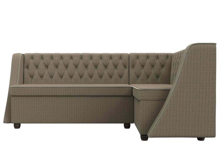 Кухонный угловой диван Лофт коричневого цвета правый угол - купить Угловые диваны по цене 48999.0