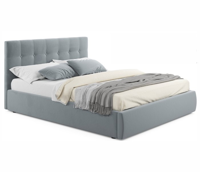 Кровать Selesta 180х200 с подъемным механизмом серого цвета