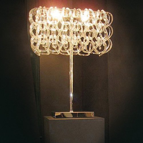 Настольная лампа Jago с кольцами из прозрачного муранского стекла - купить Настольные лампы по цене 22530.0