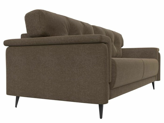 Прямой диван-кровать Оксфорд коричневого цвета - лучшие Прямые диваны в INMYROOM