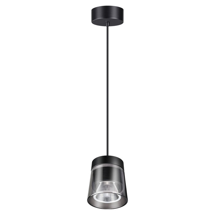 Подвесной светодиодный светильник Artik черно-серого цвета