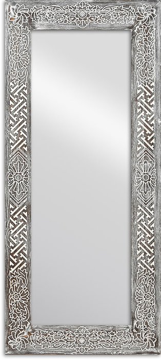 Настенное зеркало Mas Walnut 62x142 в раме из массива сосны