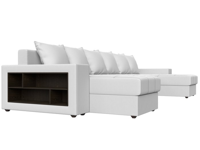 Уловой диван-кровать Дубай белого цвета (экокожа) - лучшие Угловые диваны в INMYROOM