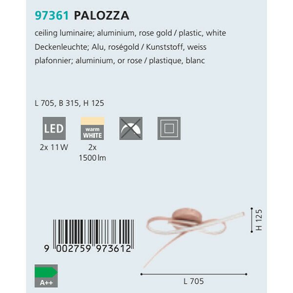 Потолочный светодиодный светильник Palozza розового цвета - купить Потолочные светильники по цене 20890.0