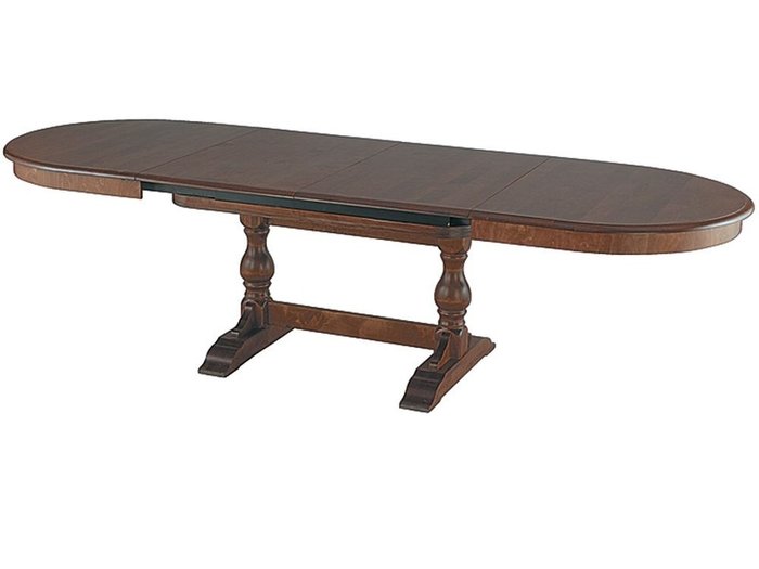 Обеденный стол Гранд темно-коричневого цвета - лучшие Обеденные столы в INMYROOM