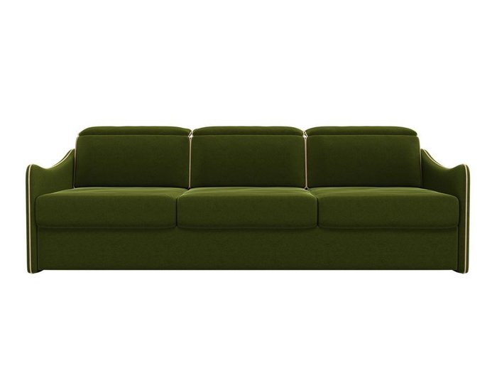 Прямой диван-кровать Скарлетт зеленого цвета - купить Прямые диваны по цене 38990.0