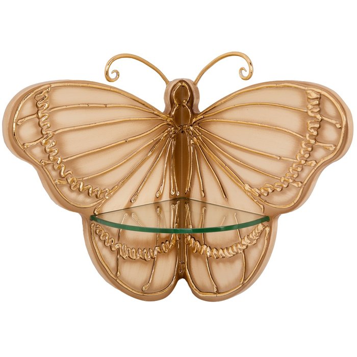 Полочка Бабочка Сафо кремово-золотого цвета - купить Полки по цене 4056.0