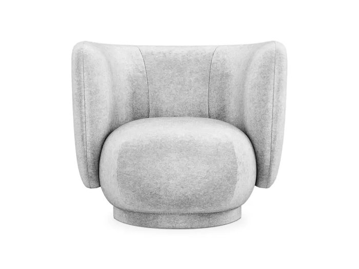 Кресло Lucca светло-серого цвета - купить Интерьерные кресла по цене 52000 Кресло Lucca светло-серого цвета - купить Интерьерные кресла по цене 52000