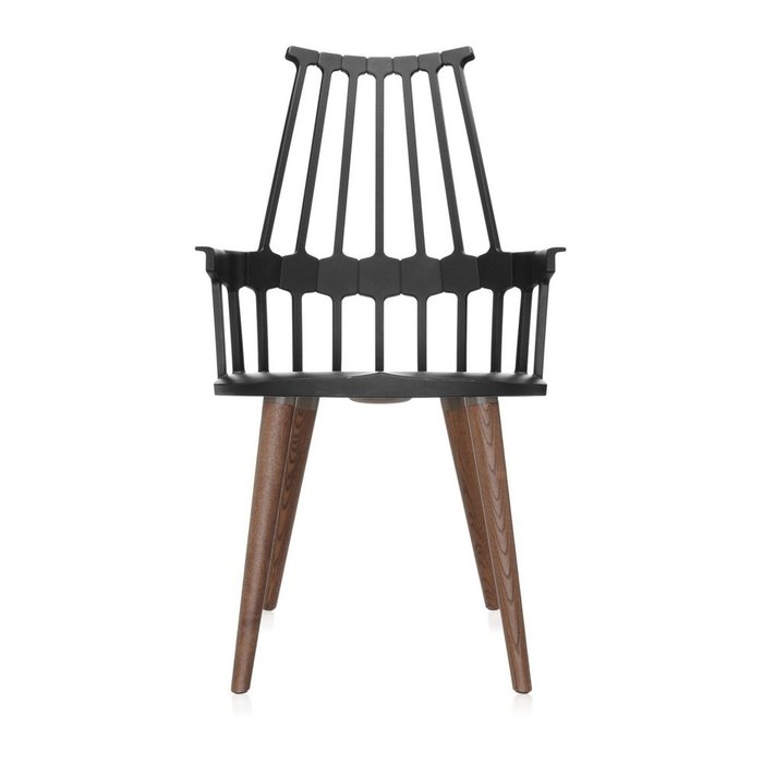 Стул Comback черного цвета - купить Обеденные стулья по цене 90119.0