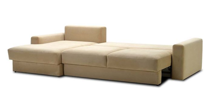 Угловой диван-кровать Вегас бежевого цвета - лучшие Угловые диваны в INMYROOM