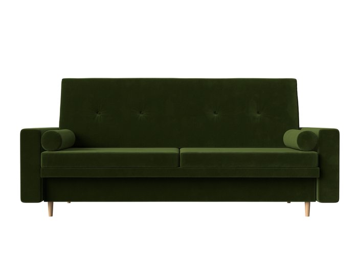 Прямой диван-кровать Белфаст зеленого цвета (книжка) - купить Прямые диваны по цене 31990.0