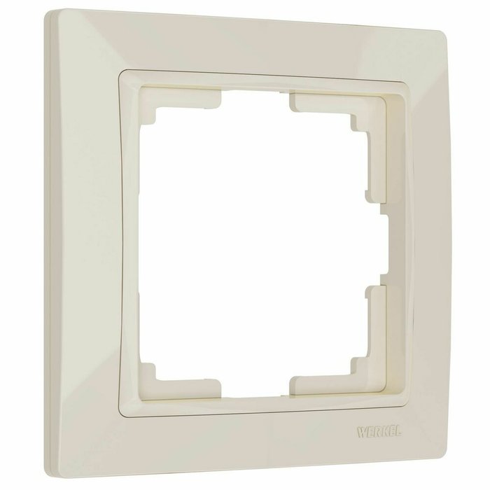 Рамка из пластика на 1 пост Snabb Basic слоновая кость W0012003 Рамка из пластика на 1 пост Snabb Basic слоновая кость W0012003