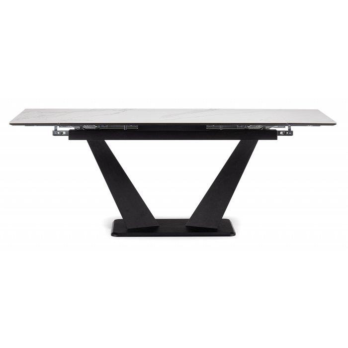 Раздвижной обеденный стол Кели белого цвета - лучшие Обеденные столы в INMYROOM