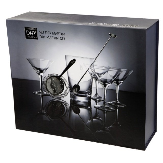 Набор для приготовления коктейлей Dry Martini фото на сером фоне - купить Бокалы и стаканы по цене 9790.0