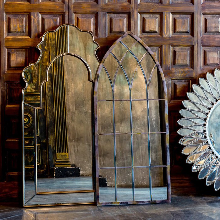 Настенное зеркало Дели с контурным фацетом - лучшие Настенные зеркала в INMYROOM