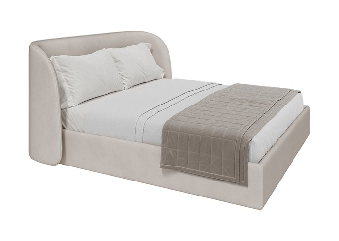 Кровать Classic 180х200 молочного цвета с подъемным механизмом - лучшие Кровати для спальни в INMYROOM