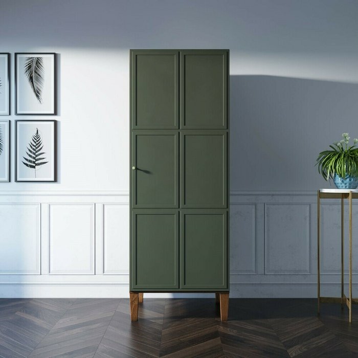 Шкаф одностворчатый Andersen зеленого цвета - купить Шкафы распашные по цене 116925.0