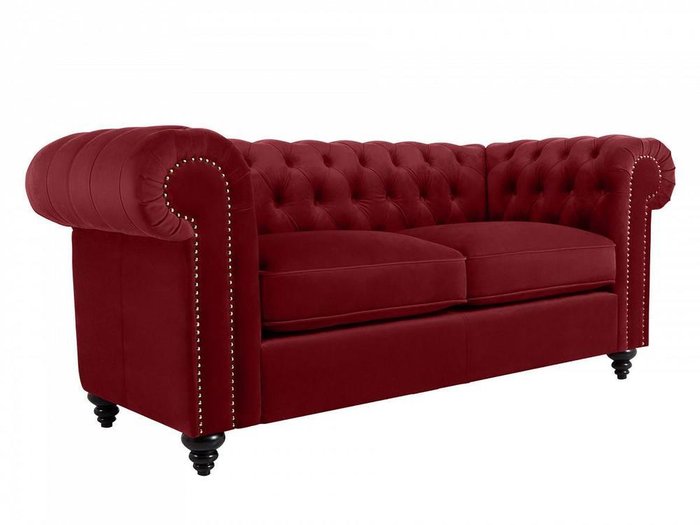 Диван Chester Classic бордового цвета - купить Прямые диваны по цене 87500.0