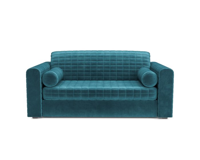 Диван-кровать Барон 5 сине-зеленого цвета - купить Прямые диваны по цене 37590.0