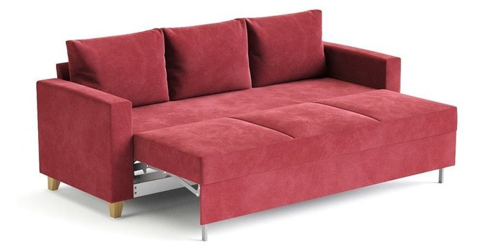 Диван-кровать Эмилио красного цвета - лучшие Прямые диваны в INMYROOM