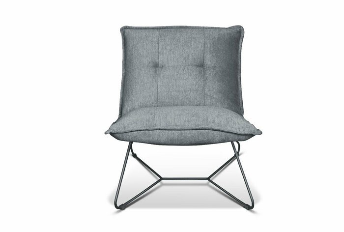 Кресло Чарли серого цвета - купить Интерьерные кресла по цене 25635.0