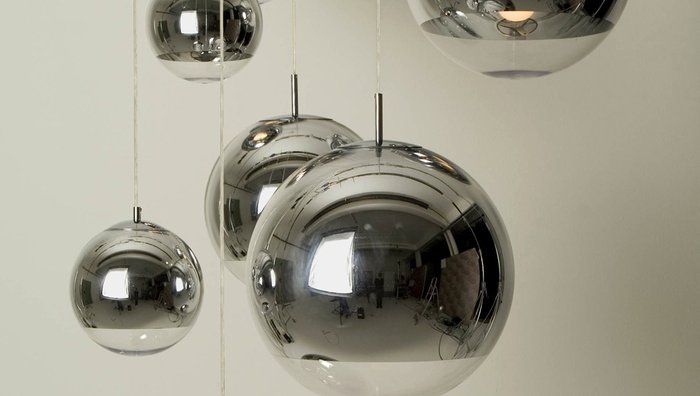 Подвесной светильник Tom Dixon Mirror Ball из металла в виде зеркального шара - купить Подвесные светильники по цене 40380.0