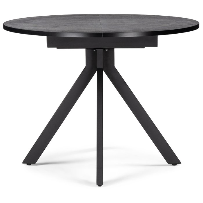 Раскладной обеденный стол Бетина черного цвета - купить Обеденные столы по цене 20320.0
