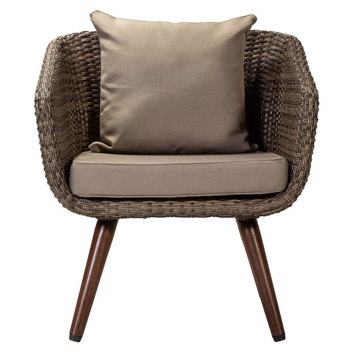 Кресло Куба коричневого цвета - купить Садовые кресла по цене 29790.0