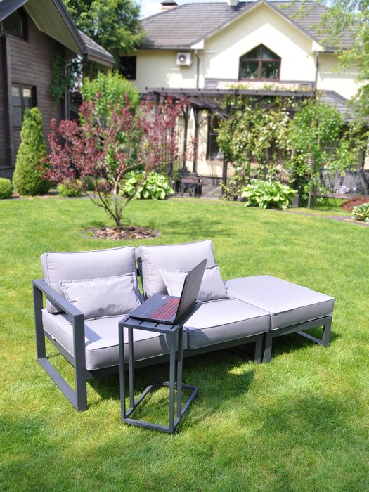 Комплект садовой мебели Лагуна серого цвета - лучшие Комплекты для сада и дачи в INMYROOM