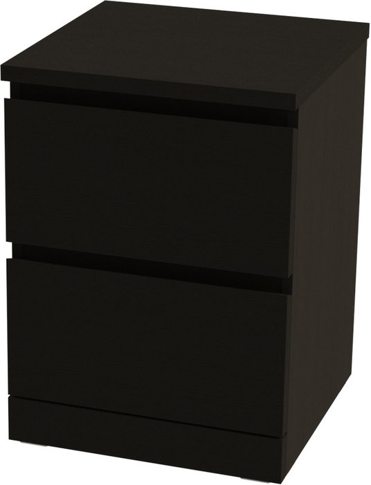 Комод Варма с двумя выдвижными ящиками черного цвета
