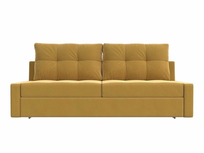 Прямой диван-кровать Мартин желтого цвета - купить Прямые диваны по цене 39999.0