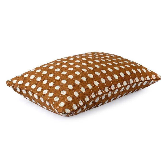 Чехол на подушку Polka dots 40х60 карамельного цвета - лучшие Чехлы для подушек в INMYROOM