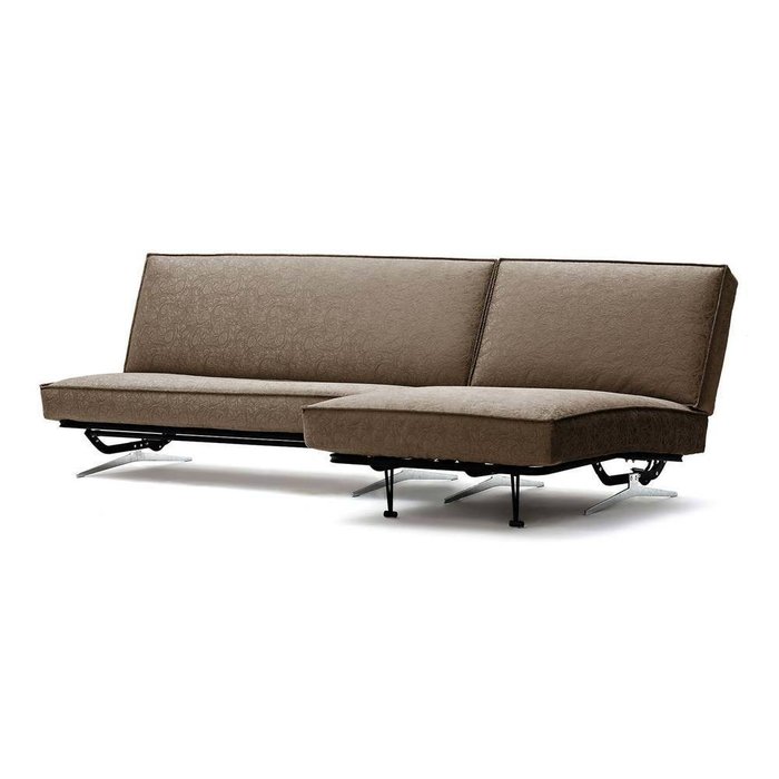 Угловой диван-кровать Арни Letizia коричневого цвета - купить Угловые диваны по цене 52990.0