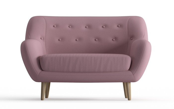 Диван Cloudy в обивке из велюра темно-розового цвета - купить Прямые диваны по цене 20490.0