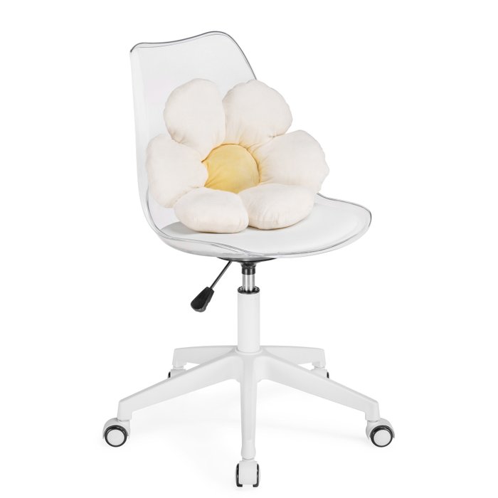 Офисное кресло Kolin белого цвета с подушкой - купить Офисные кресла по цене 5500.0