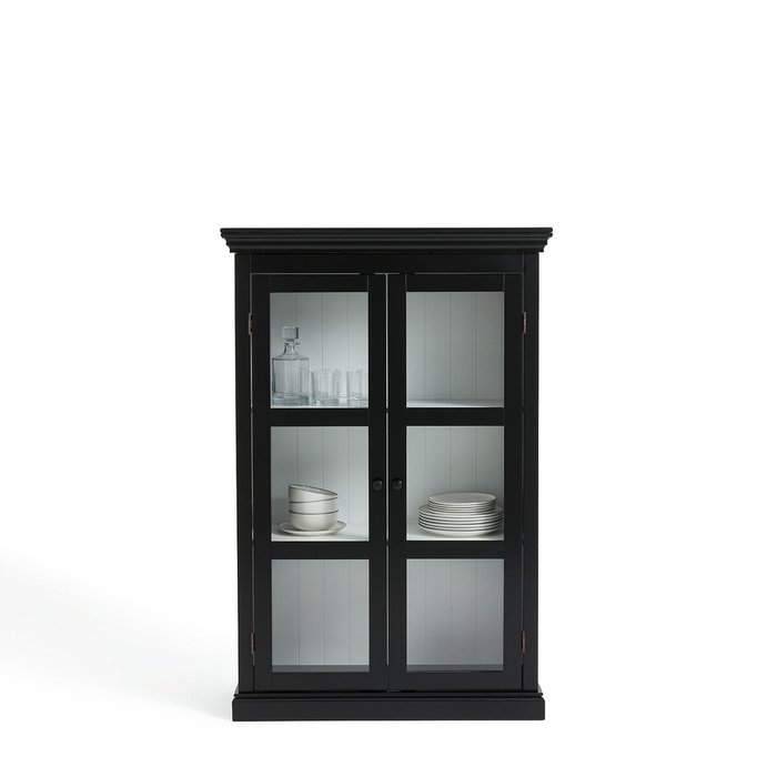 Шкаф-витрина Takk черного цвета - купить Шкафы витринные по цене 59598.0