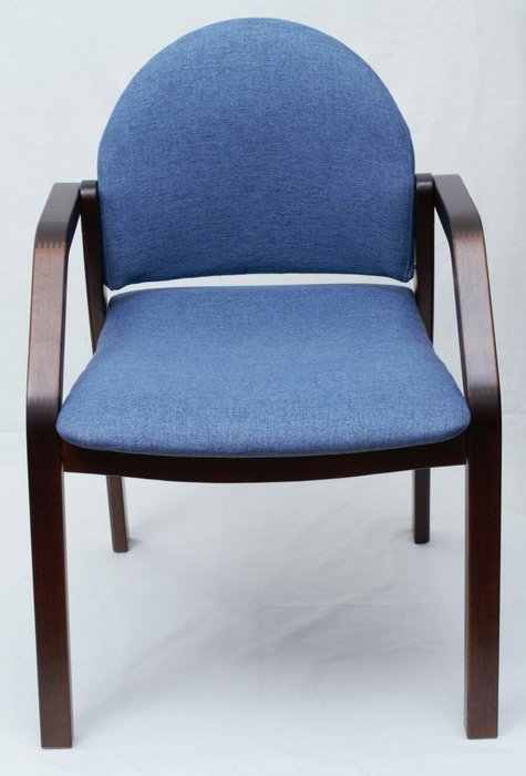 Стул-кресло Джуно сине-коричневого цвета - купить Обеденные стулья по цене 7590.0