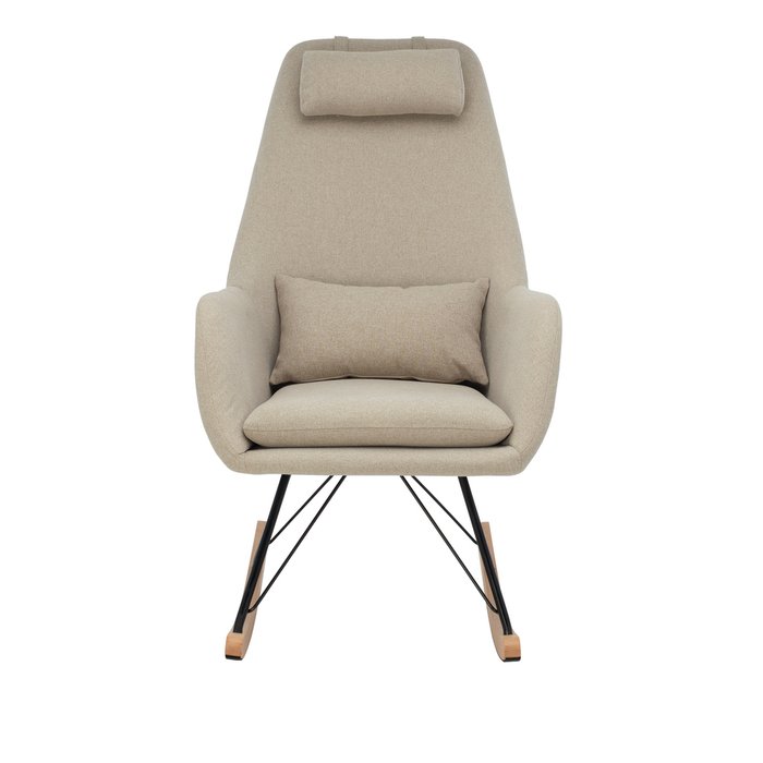 Кресло-качалка Moris бежевого цвета - купить Интерьерные кресла по цене 18319.0