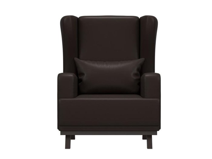 Кресло Джон темно-коричневого цвета (экокожа) - купить Интерьерные кресла по цене 20999.0