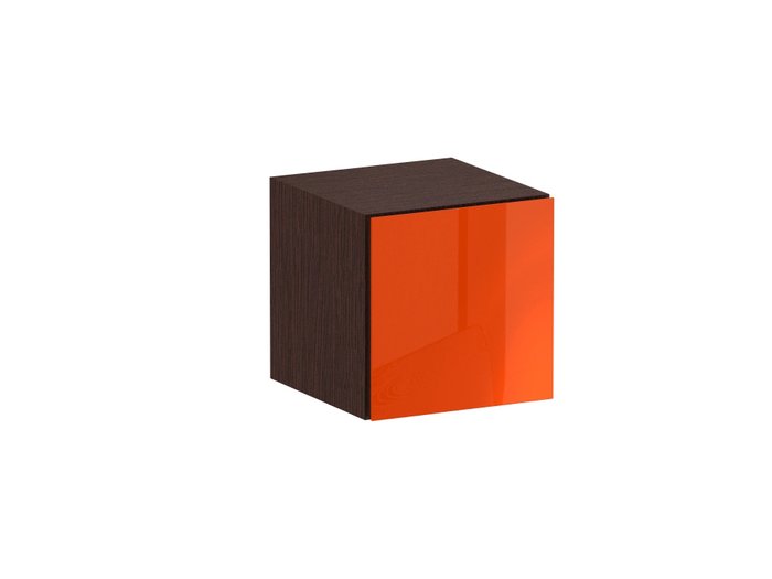 Полка Cubo с фасадом оранжевого цвета