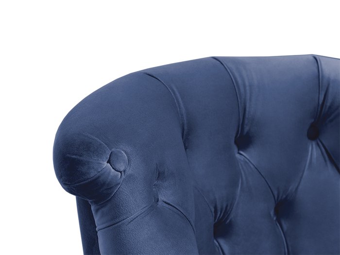 Кресло Visconte синего цвета на черных ножках - лучшие Интерьерные кресла в INMYROOM
