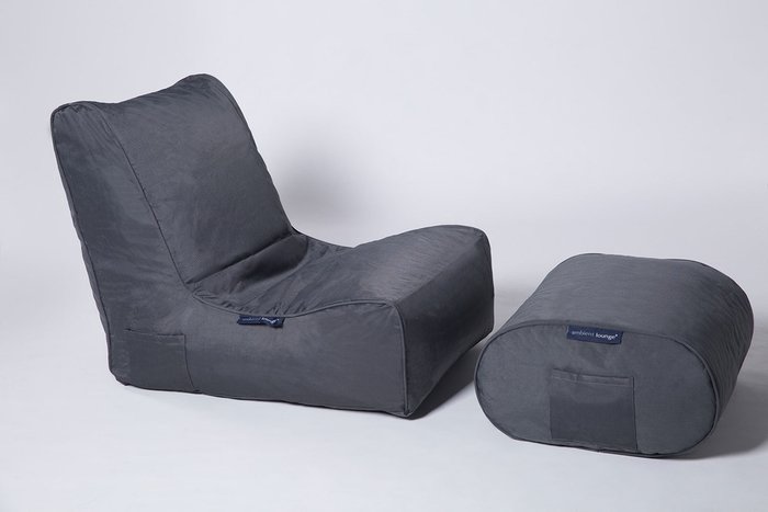 Бескаркасный пуф Ambient Lounge Ottoman - Supernova (темно-серый) - купить Бескаркасная мебель по цене 4990.0