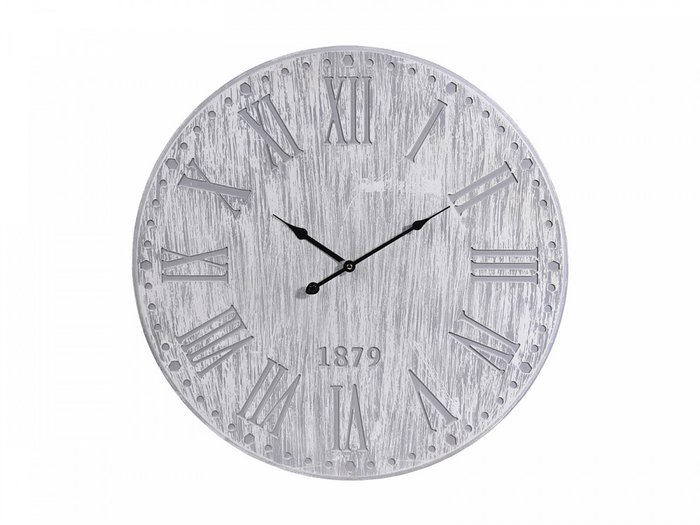 Часы настенные 1879 серого цвета 